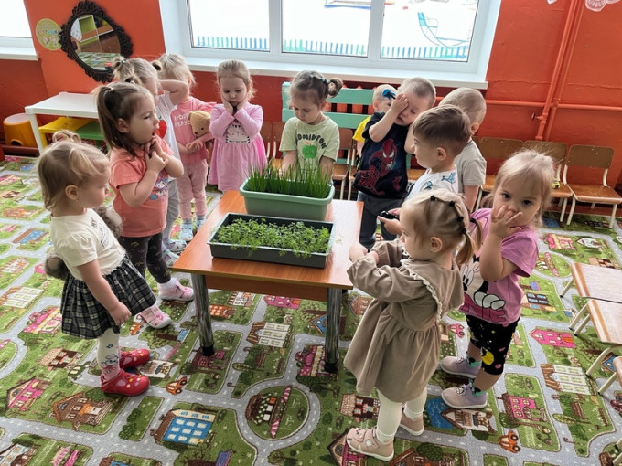Огород на подоконнике в группе «Колокольчики» Огород на подоконнике в группе «Колокольчики».
